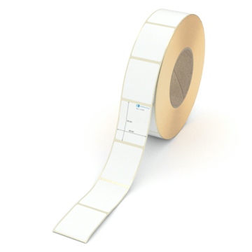 Etikett 40 x 50 mm - Transferpapier weiß permanent - 2200 Etiketten pro Rolle - 76 mm Hülse 