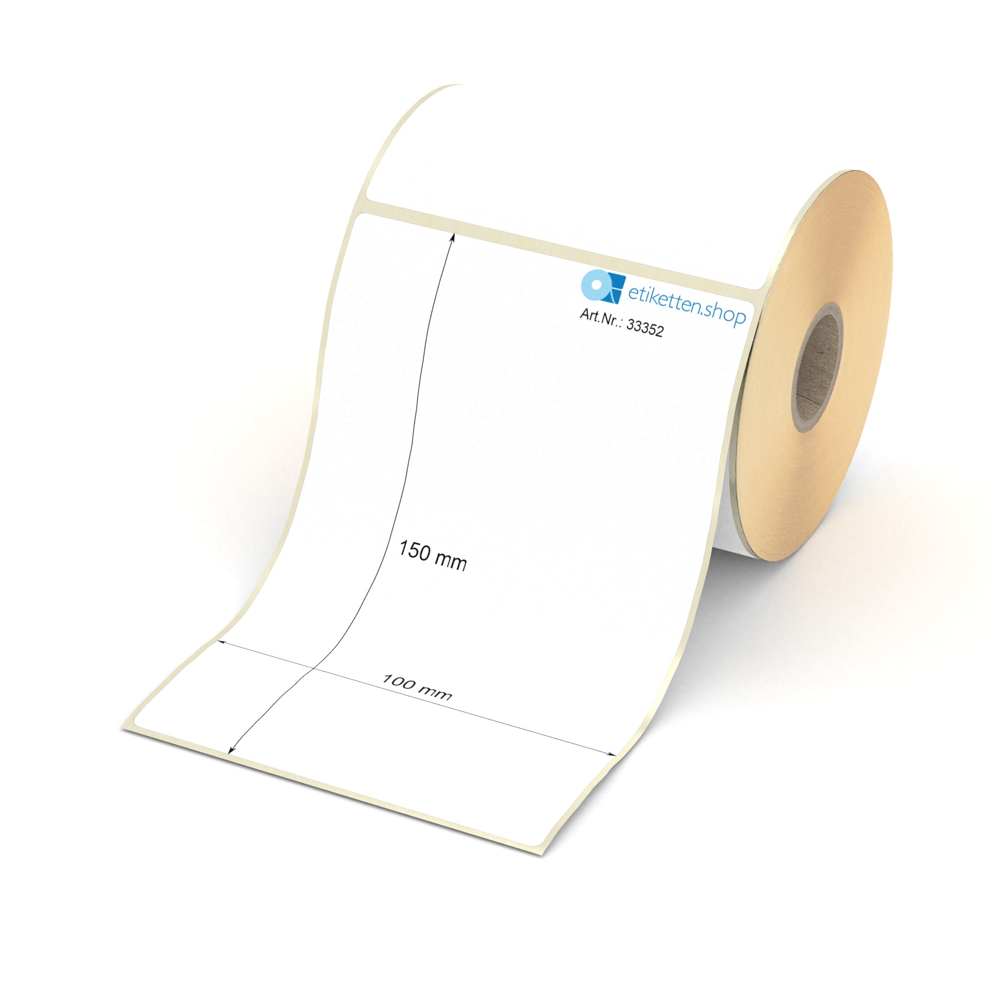1 Rolle Thermotransferpapier Satin Finish Weißes Thermotransfer-Etiketten 