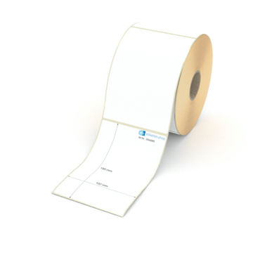 400 Etiketten 100 x 150 Thermopapier permanent weiß Rechteck Kern 40mm 